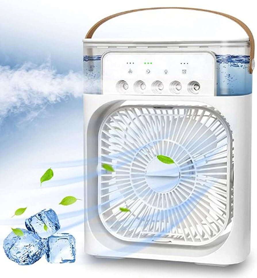 Ventilador Climatizador con pulverizador portátil Basri