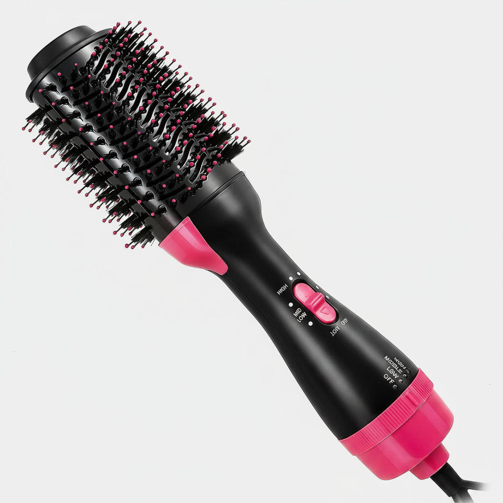 Cepillo Basri secador y voluminizador Rosa