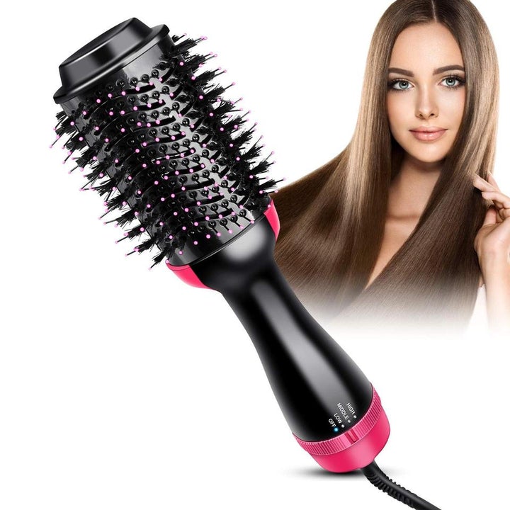 Cepillo Basri secador y voluminizador Rosa